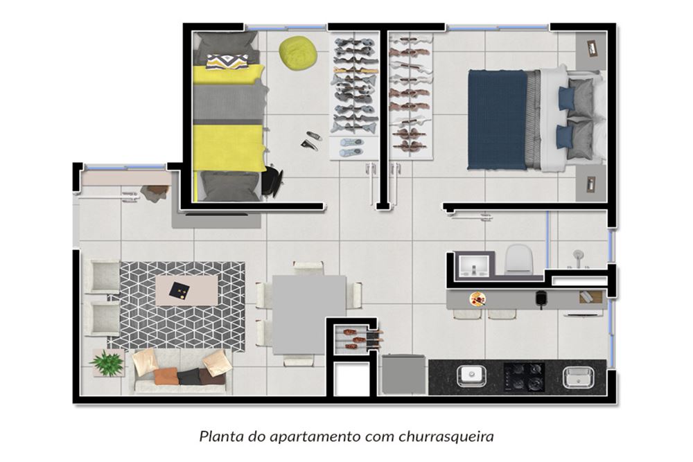 Apartamento à venda com 2 quartos, 45m² - Foto 16