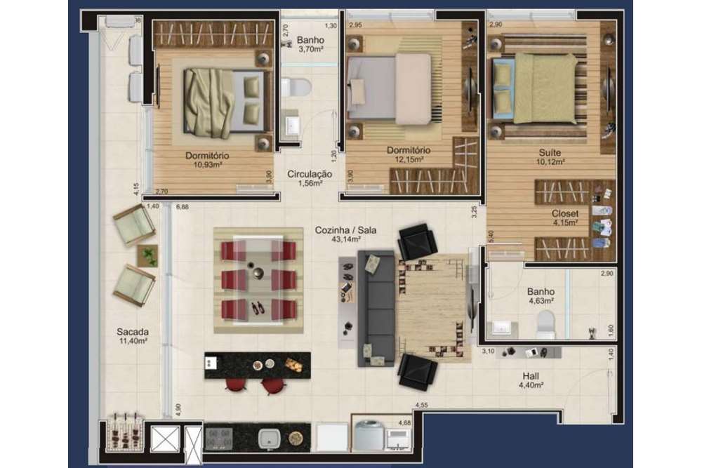 Apartamento à venda com 3 quartos, 151m² - Foto 20