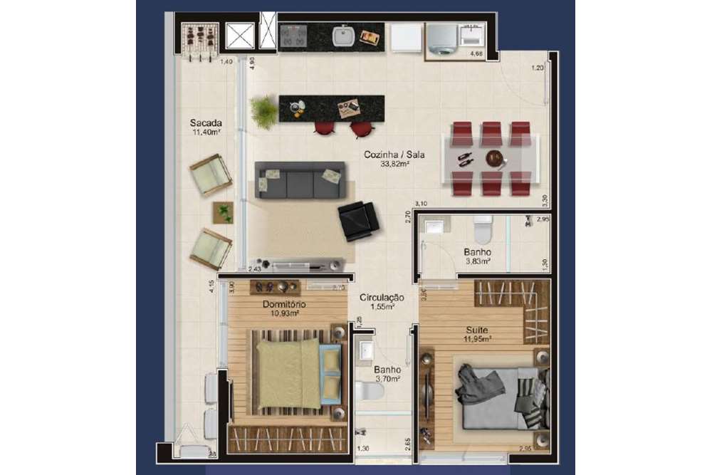 Apartamento à venda com 2 quartos, 87m² - Foto 21