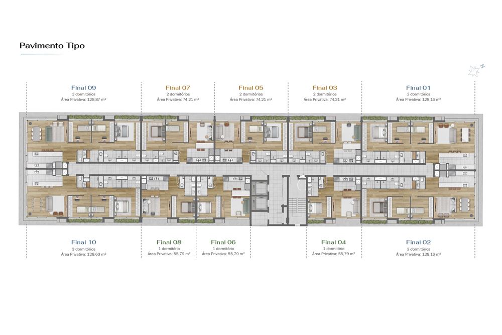 Apartamento à venda com 1 quarto, 56m² - Foto 13