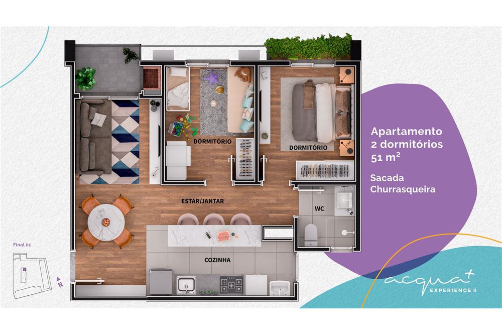 Apartamento à venda com 2 quartos, 51m² - Foto 16