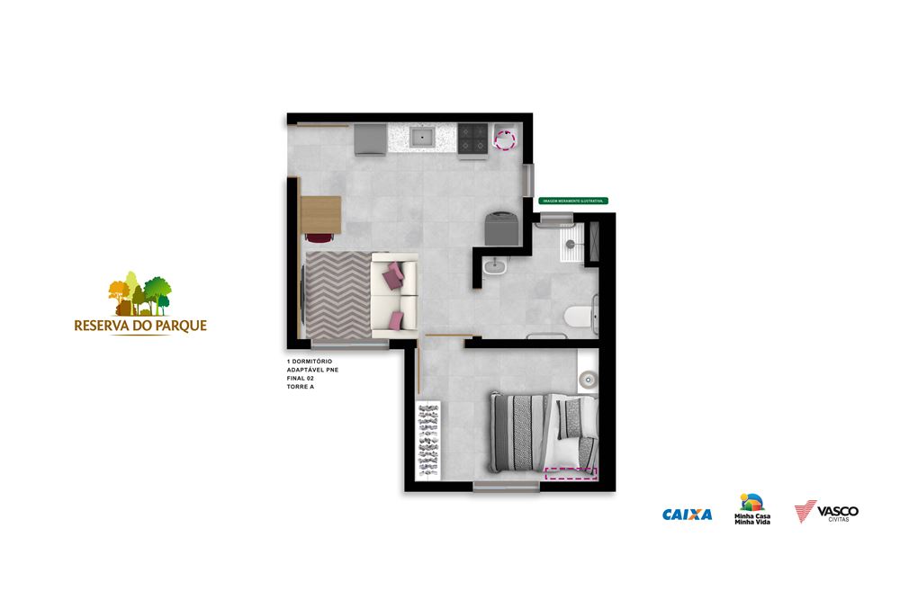 Apartamento à venda com 1 quarto, 24m² - Foto 15