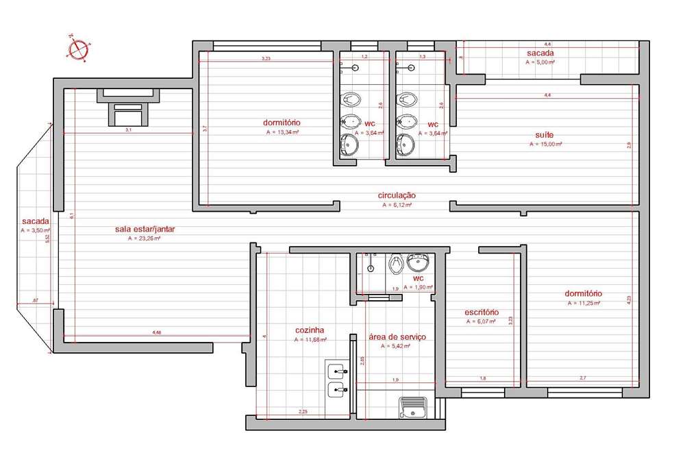 Apartamento à venda com 3 quartos, 137m² - Foto 23