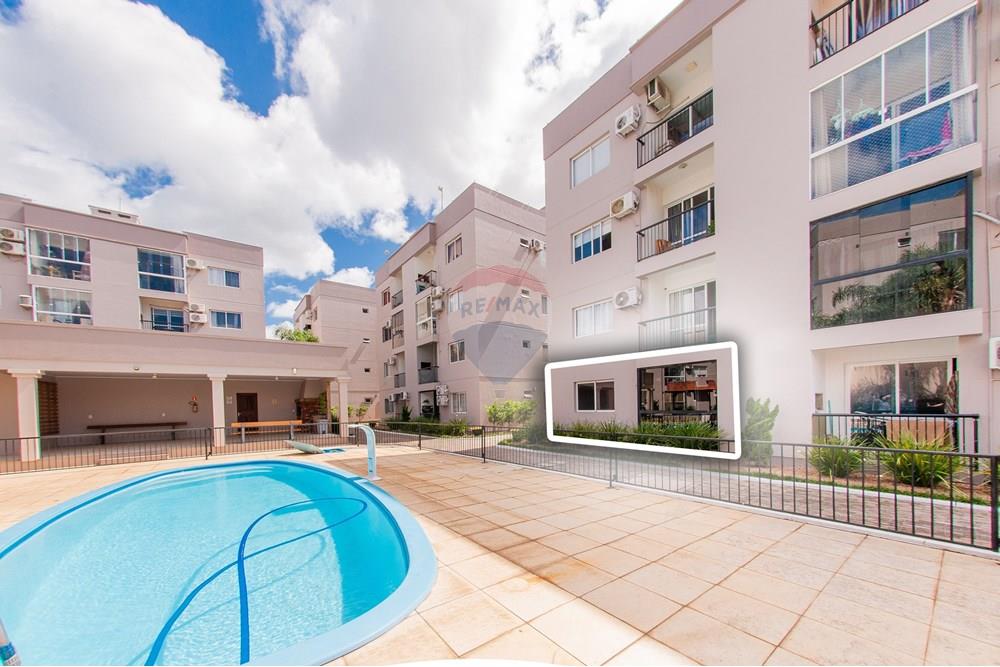 Apartamento - Venda - Montenegro , Rio Grande do Sul - VISTA DA PISCINA COM APARTAMENTO EM DESTAQUE NO FNDO.jpg - Piscina - 610091040-33