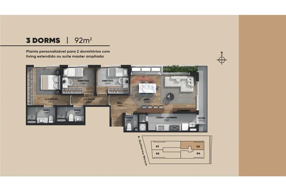 Apartamento - Venda - Canoas , Rio Grande do Sul - Final 03_92 m² .jpg - 610241038-16