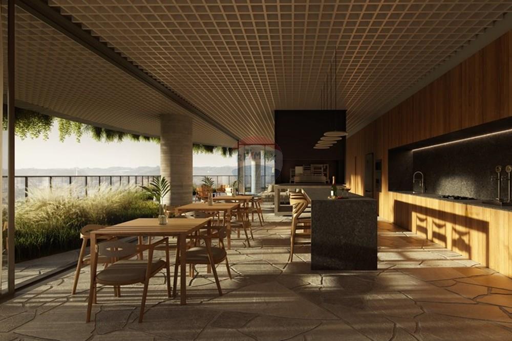 Apartamento - Venda - Bento Gonçalves , Rio Grande do Sul - Gourmet do Residences Club com vista para as áreas condominiais, a esquerda.jpg - Salão de Festas - 610331002-420