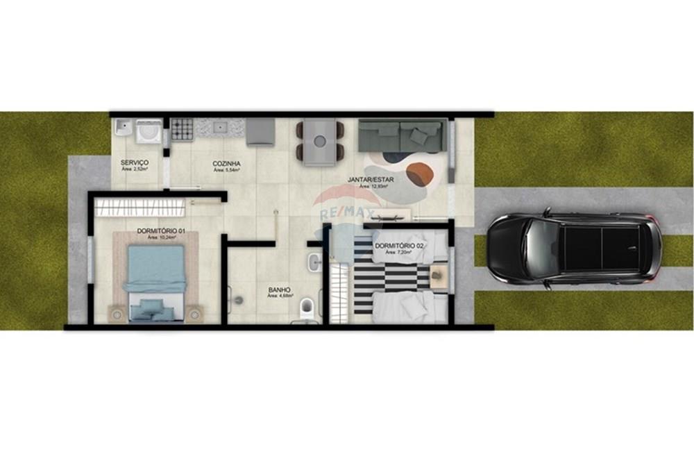 Casa - Venda - Alvorada , Rio Grande do Sul - Solar Dos Pássaros - Casa F (1).jpg - 612531046-220