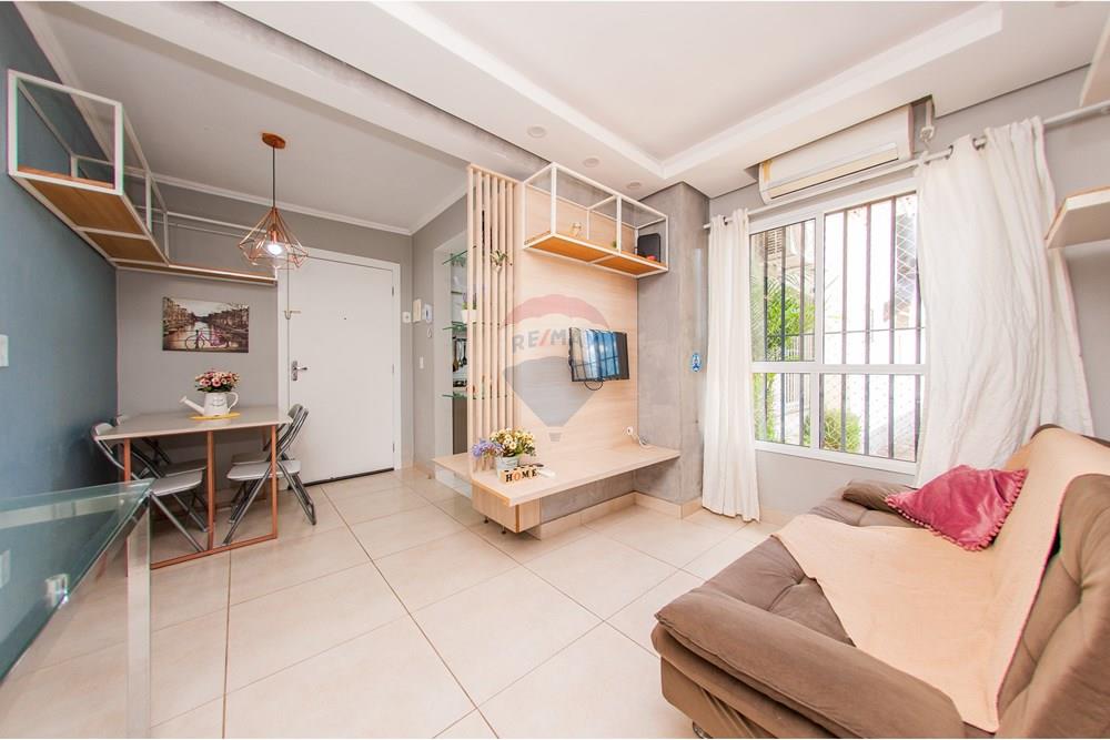 Apartamento - Venda - Montenegro , Rio Grande do Sul - VISTA CORREDOR SALA DE ESTAR E JANTAR.jpg - Sala de estar - 610091003-80