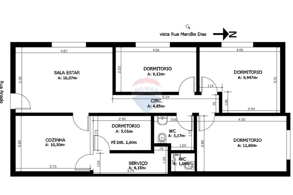 Apartamento - Venda - Pelotas , Rio Grande do Sul - PLANTA BAIXA ARGOLO EDF ENG ISOLDI N 1536 401.jpeg - 610211061-1