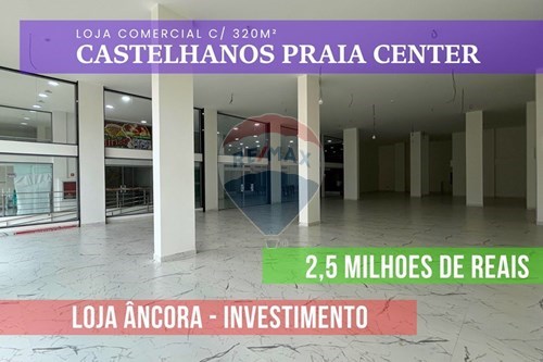 Venda-Loja-Avenida Beira Mar , 2270  - Castelhanos Praia Center  - Castelhanos , Anchieta , Espírito Santo , 29230000-620181003-41