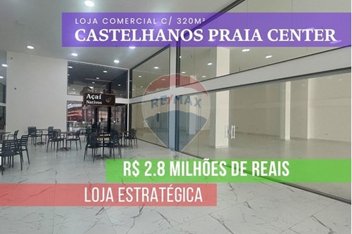 Venda-Loja-Avenida Beira Mar , 2270  - Castelhanos Praia Center  - Castelhanos , Anchieta , Espírito Santo , 29230000-620181025-32