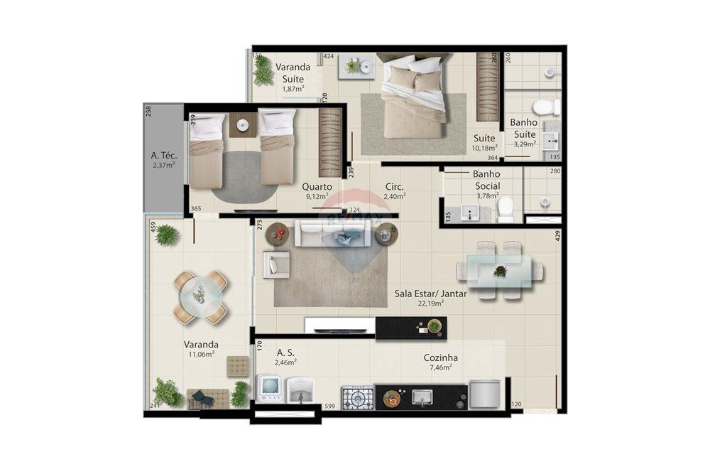 Apartamento - Venda - Vila Velha , Espírito Santo - planta - 620171018-44