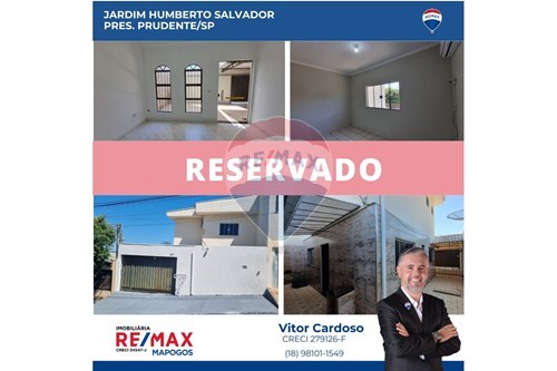 Venda-Sobrado-Conjunto Habitacional Jardim Humberto Salvador , Presidente Prudente , São Paulo , 19100080-630091027-96