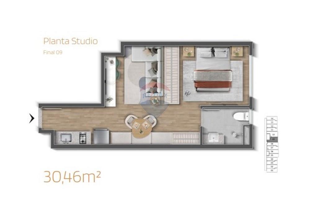 Studio - Venda - Niterói , Rio de Janeiro - planta 30 46.jpg - 631521015-8