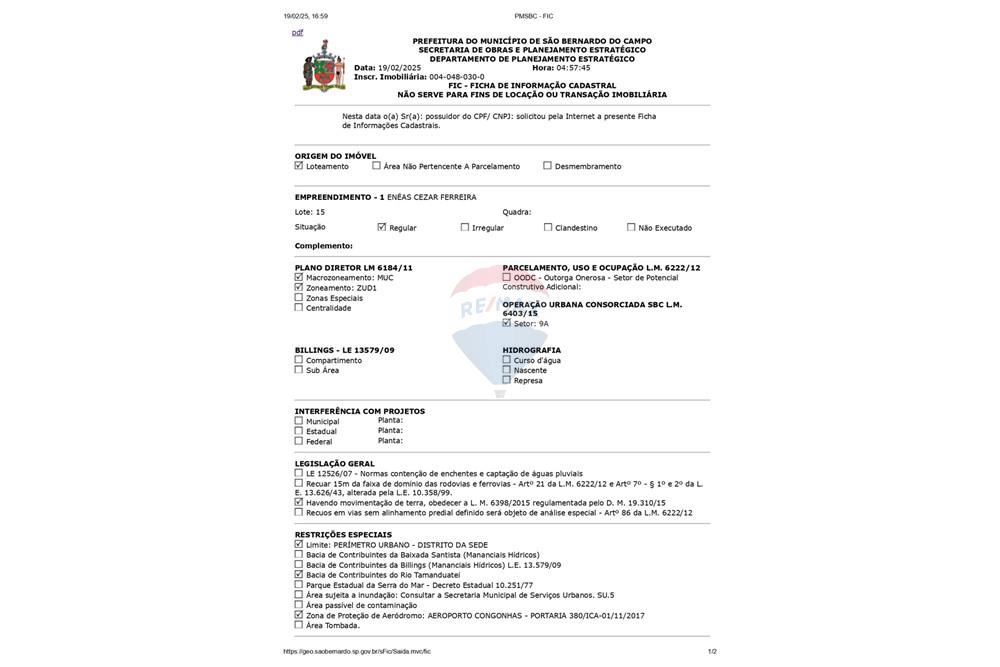 Terreno - Venda - São Bernardo do Campo , São Paulo - 3.jpg - 631341001-238