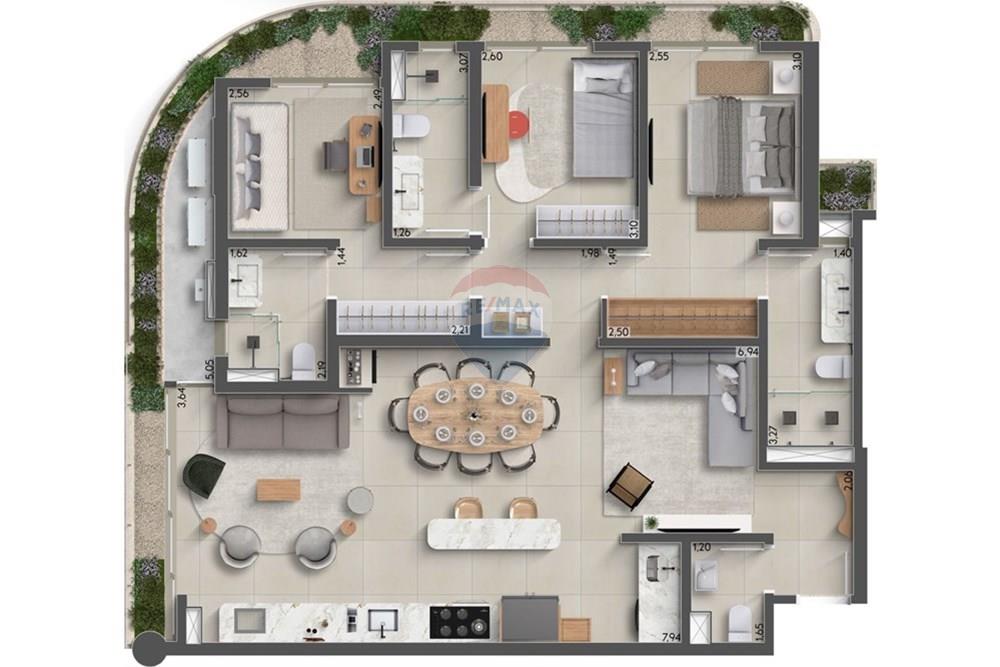 Apartamento - Venda - São José do Rio Preto , São Paulo - Planta Tipo 1.jpeg - 631481001-29