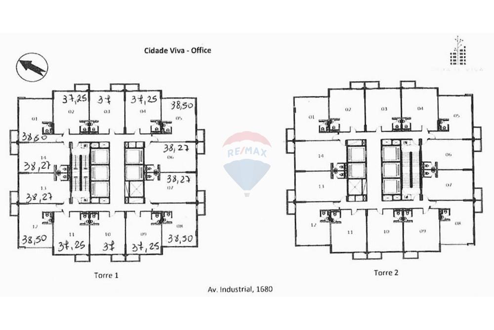 Cj. Comercial/ Sala - Alugar - Santo André , São Paulo - Planta Salas.jpeg - 631341001-265