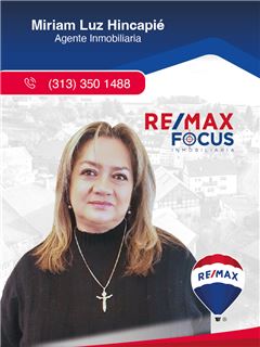Agente Inmobiliario - Miriam Luz Hincapie Bedoya - RE/MAX Focus