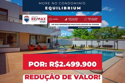 Venda-Casa de Condomínio-Avenida do Lago , 75  - Condomínio Equilibrium  - Condomínio Equilibrium , Atibaia , São Paulo , 12954193-690471020-62