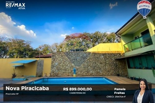 Venda-Sobrado-Rua das Inhambus , 110  - Av Cruzeiro do Sul  - Nova Piracicaba , Piracicaba , São Paulo , 13405131-690781084-90