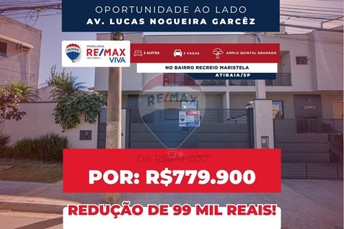 Venda-Casa-Rua Paulo de Tarso dos Santos Silva , 85  - Ao Lado do Colégio COC Atibaia  - Recreio Maristela , Atibaia , São Paulo , 12946639-690471020-53