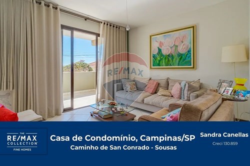 Venda-Casa de Condomínio-Rua Ouvidor , 88  - Loteamento Caminhos de São Conrado (Sousas) , Campinas , São Paulo , 13104-138-690131011-350