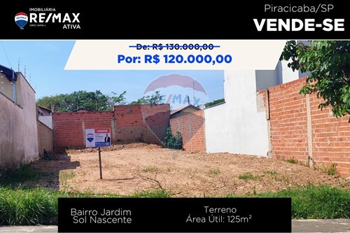 Venda-Terreno-Rua Pedro Perin , s/nº  - Jardim Sol Nascente , Piracicaba , São Paulo , 13425-830-690781122-10