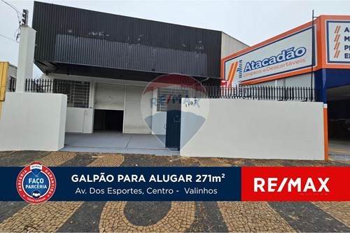 Alugar-Galpão-Centro , Valinhos , São Paulo , 13270210-691091001-223
