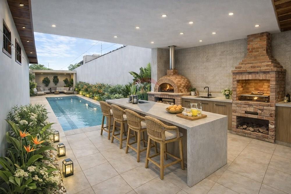 Casa - Venda - Piracicaba , São Paulo - Área gourmet com piscina e churrasqueira.jpg - 690781181-40