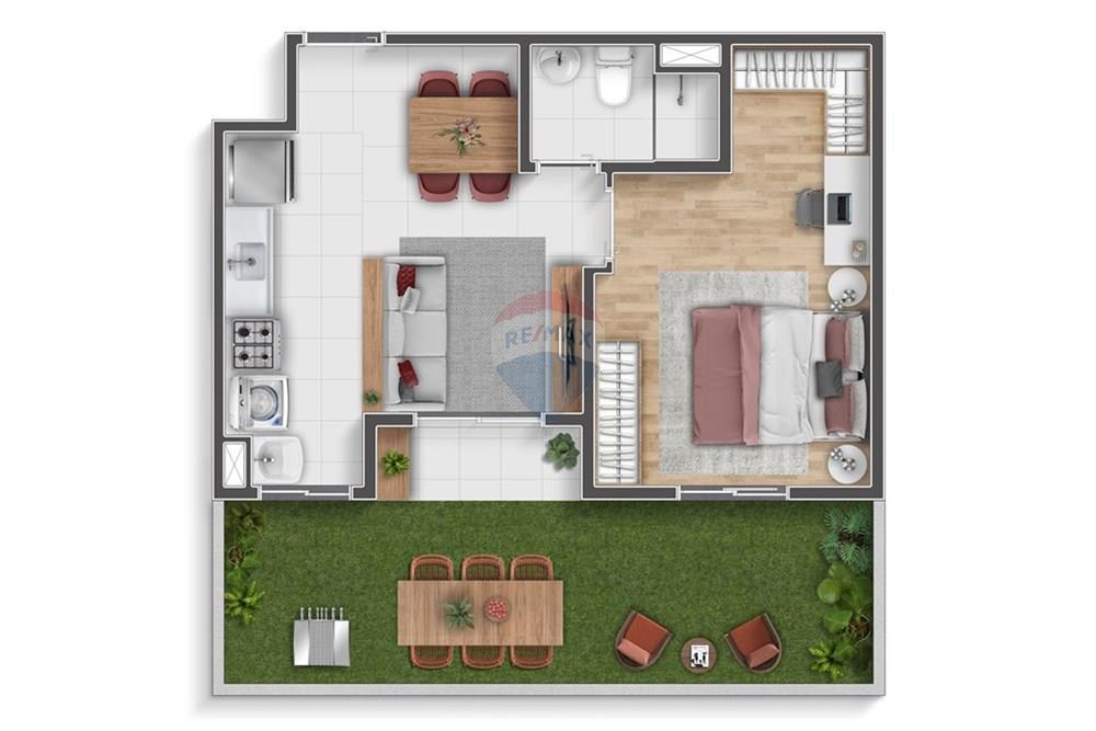 Apartamento - Venda - Hortolândia , São Paulo - HORTOLANDIA_PLANTA GARDEN 1 DORM_HR.jpg - 690171013-32