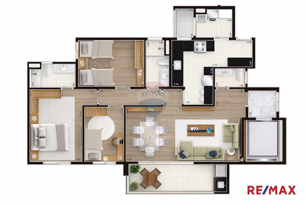 Apartamento - Alugar - Campinas , São Paulo - Planta Baixa.jpg - 691181023-14