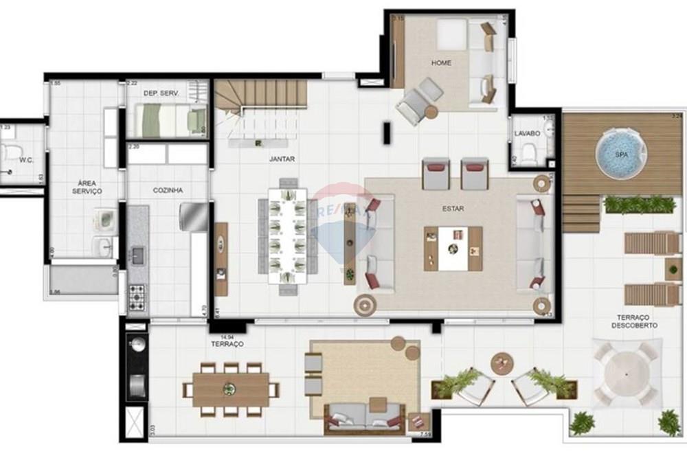 Cobertura - Venda - Jundiaí , São Paulo - planta-cobertura-287m2-inferior-altavista-prestige-e1569431139210-1024x650-1.jpg - 690791192-21