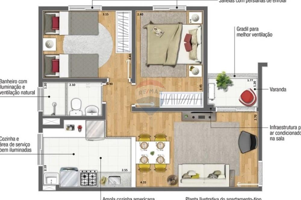 Apartamento - Venda - Cosmópolis , São Paulo - planta_apto.jpg - 690511340-14