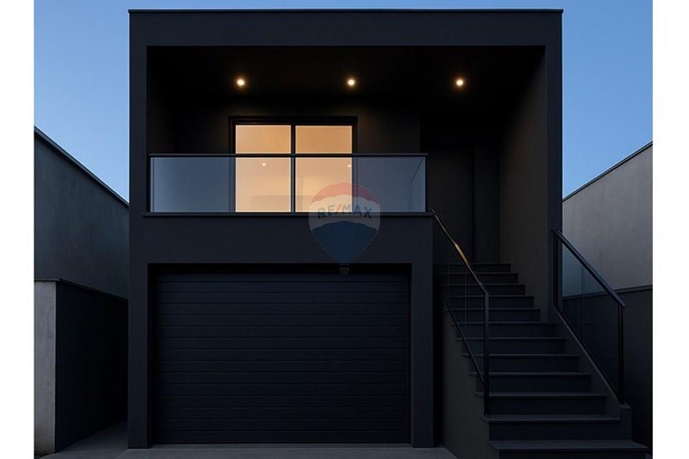 Terreno - Venda - Bragança Paulista , São Paulo - Estrutura de garagem e porta pedonal escada lateral  preta .jpg - 690141085-21