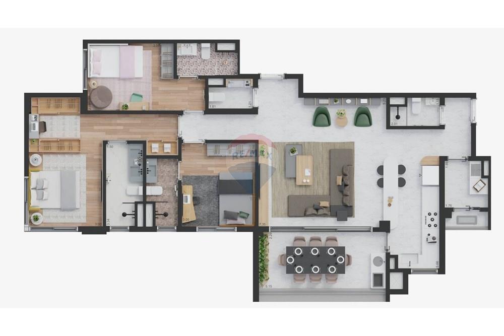 Apartamento - Venda - Campinas , São Paulo - Vestra - opção3 139m².jpg - 690681170-34