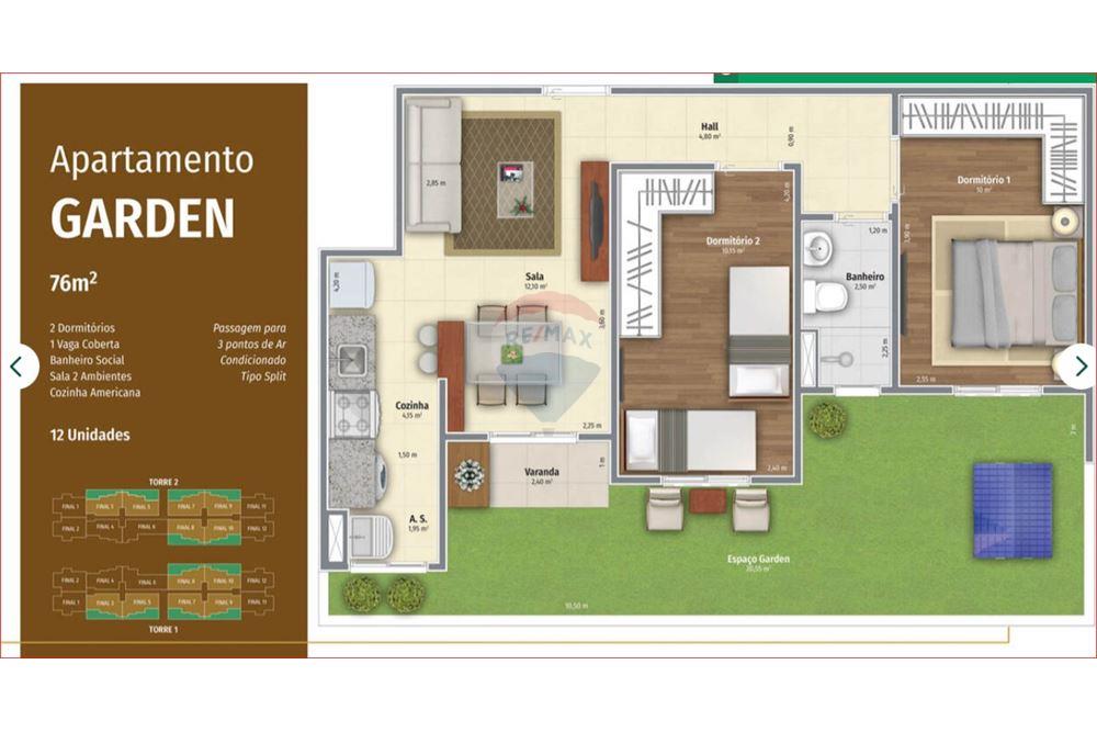 Apartamento à venda com 2 quartos, 76m² - Foto 42