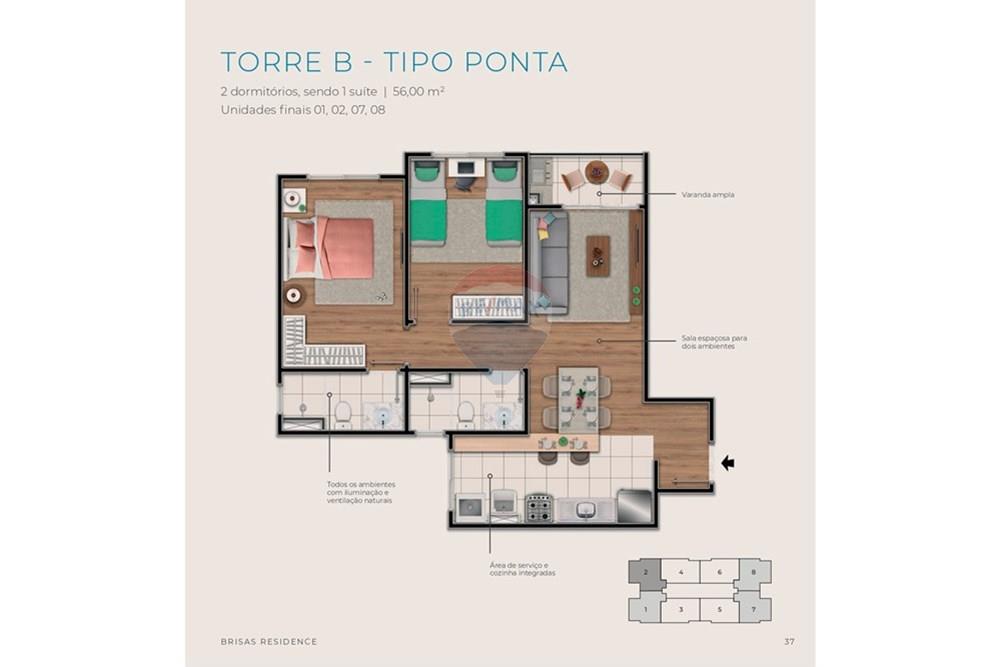 Apartamento - Venda - Jaguariúna , São Paulo - planta torre b ponta 56.jpg - 690671066-24