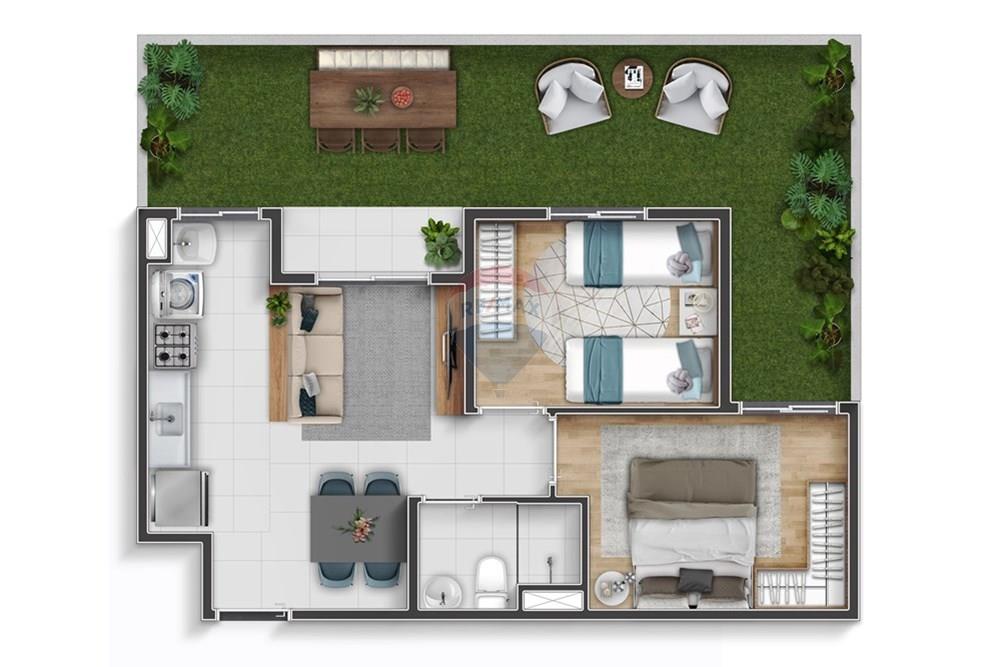 Apartamento - Venda - Hortolândia , São Paulo - HORTOLANDIA_ PLANTA GARDEM MEIO - HR.jpg - 690171013-32