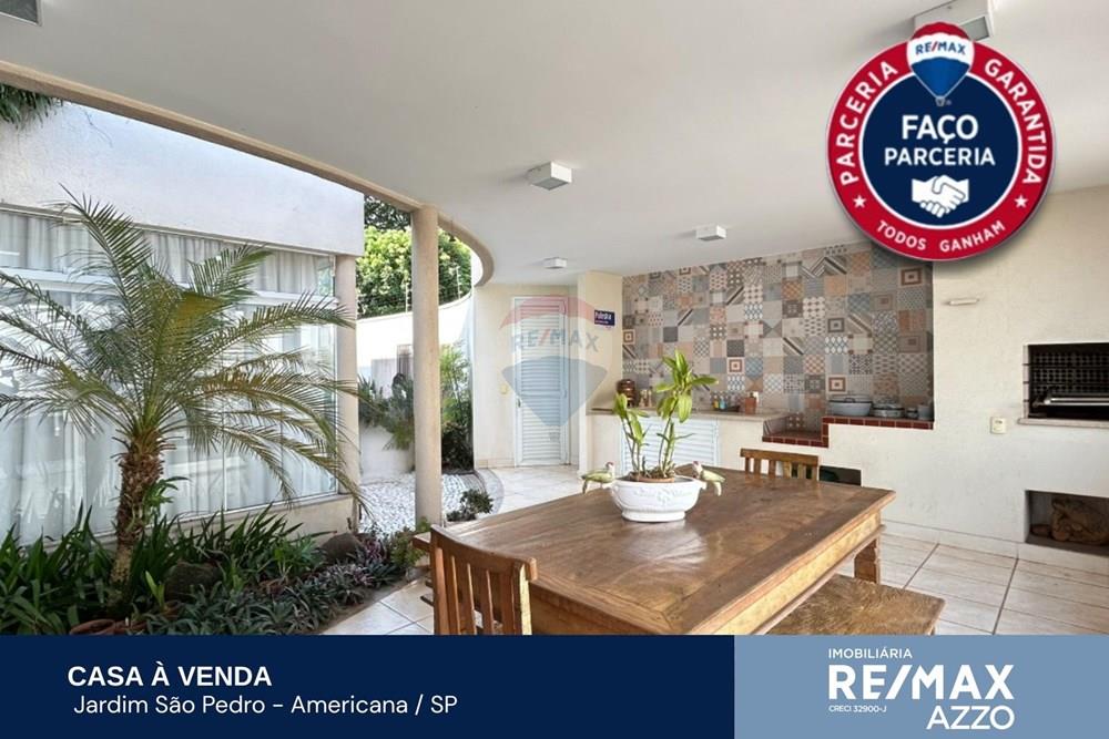 Casa - Venda - Americana , São Paulo - Casa à venda no Jardim São Pedro em Americana com 3 quartos e 305m² de área útil.jpg - Área Gourmet - 690231077-56