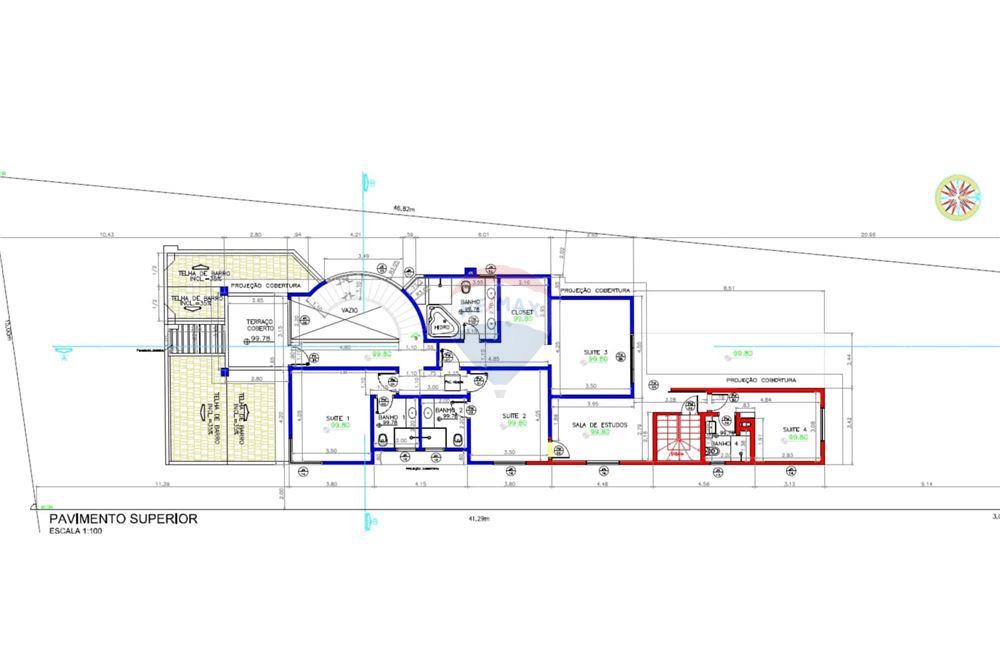 Casa de Condomínio - Venda - Campinas , São Paulo - PLANTA PISO SUPERIOR - 690181001-439