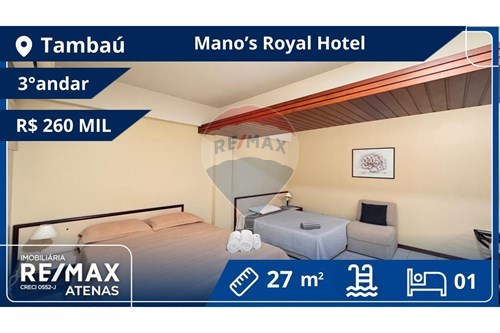Venda-Apart Hotel/ Flat-Praça Santo Antônio , 22  - Em frente ao Hotel Tambaú  - Tambaú , João Pessoa , Paraíba , 58039-030-720471017-169