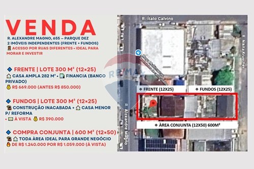 Venda-Casa-Parque 10 de Novembro , Manaus , Amazonas , 69054729-722101004-70