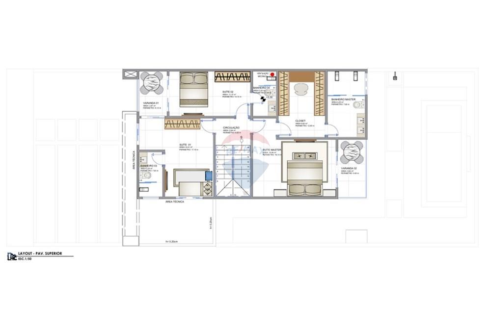 Casa de Condomínio - Venda - Manaus , Amazonas - imagem proj terrea casa 25 quinta .jpg - 720791009-325