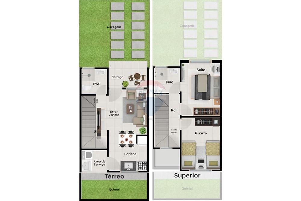 Casa de Condomínio - Venda - Parnamirim , Rio Grande do Norte - Planta Duplex no Jardine.jpg - 720891254-12