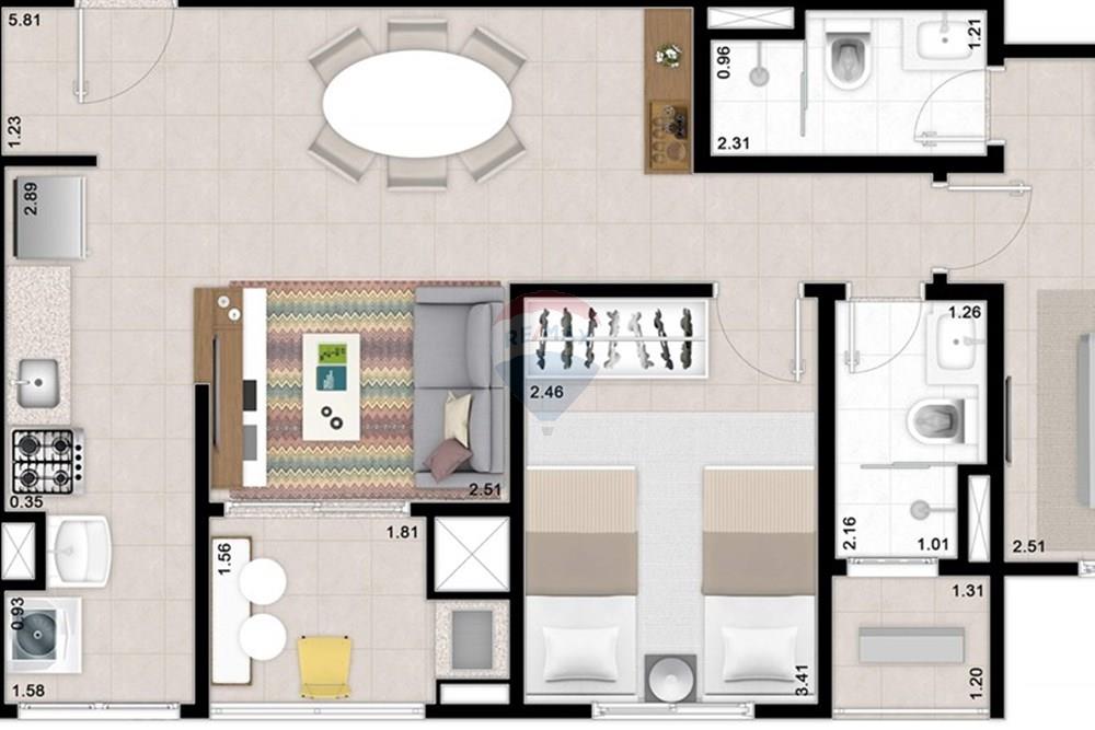 Apartamento - Venda - Rondonópolis , Mato Grosso - PLANTA_2_QUARTOS_63_15_8536fdaa2a.jpg - 720771065-3