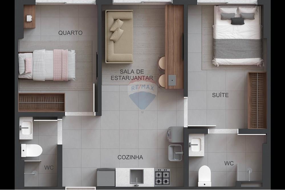 Apartamento - Venda - Natal , Rio Grande do Norte - PLANTA 2.jpg - Layout aberto - 720621073-58