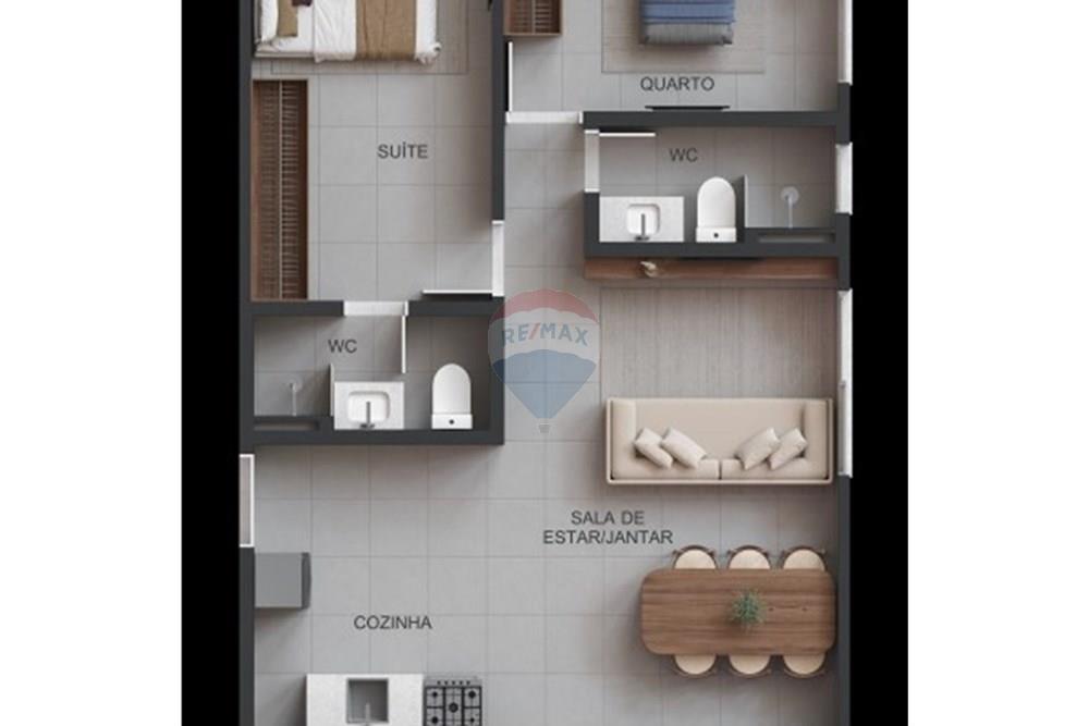 Apartamento - Venda - Natal , Rio Grande do Norte - PLANTA 3.jpg - Layout aberto - 720621073-59