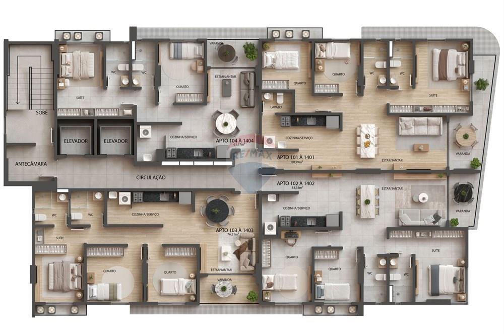 Apartamento - Venda - João Pessoa , Paraíba - 07 FCK SONETO - PLANTA HUMANIZADA 8 - REFORMA.jpg - 720861002-34