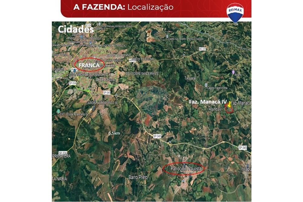 Fazenda - Venda - Patrocínio Paulista , São Paulo - 2 Localização.jpg - 780201085-3