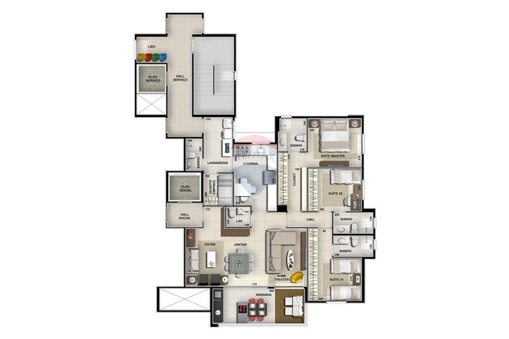 Apartamento - Venda - Ribeirão Preto , São Paulo - 140m_3suites_3ambientes_les_alpes.jpg - 780091007-102